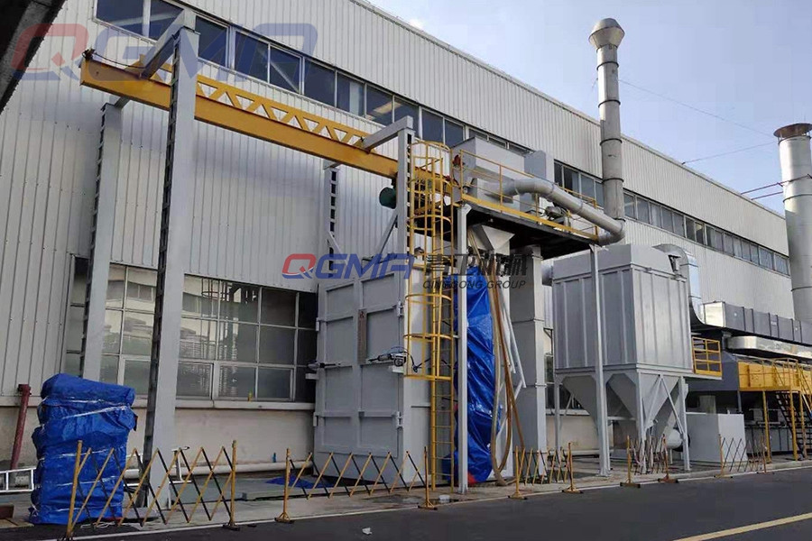 焊接件吊钩式除锈机