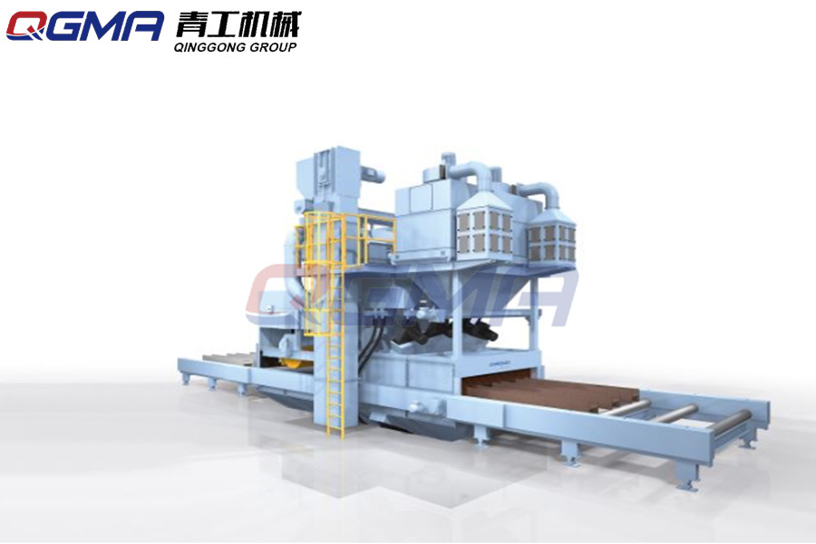 型材专用辊道通过式抛丸机