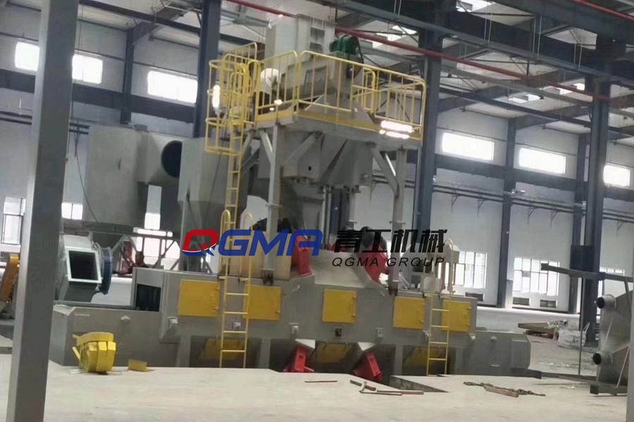 网带通过式自动抛丸机喷砂 网带通过式自动抛丸机喷砂