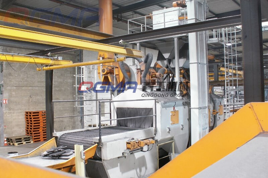 网带通过式抛丸除锈机_山东网带式抛丸机生产厂家 网带通过式抛丸除锈机_山东网带式抛丸机生产厂家