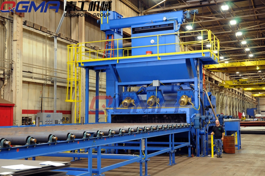 隔离网通过式抛丸清理机