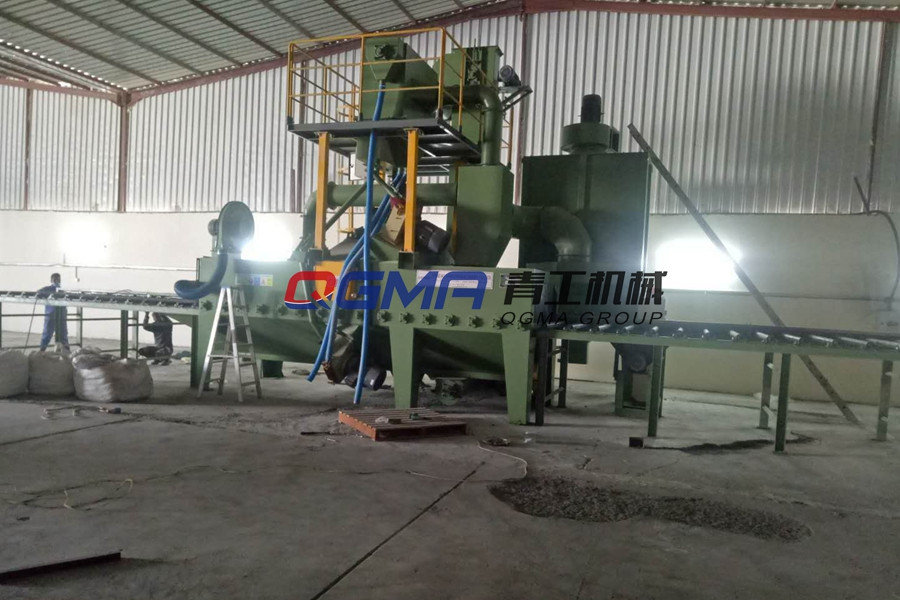 热轧方钢通过式除锈设备