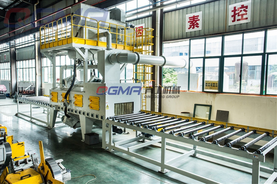 六角棒通过式除锈机