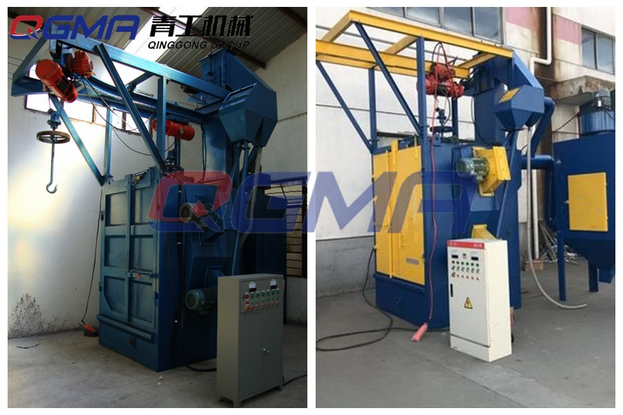 挖掘机抓斗吊钩式抛丸除锈机