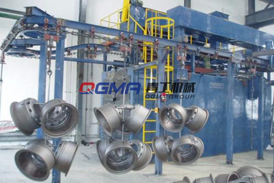 汽车轮毂悬链式清理机 汽车轮毂悬链式清理机