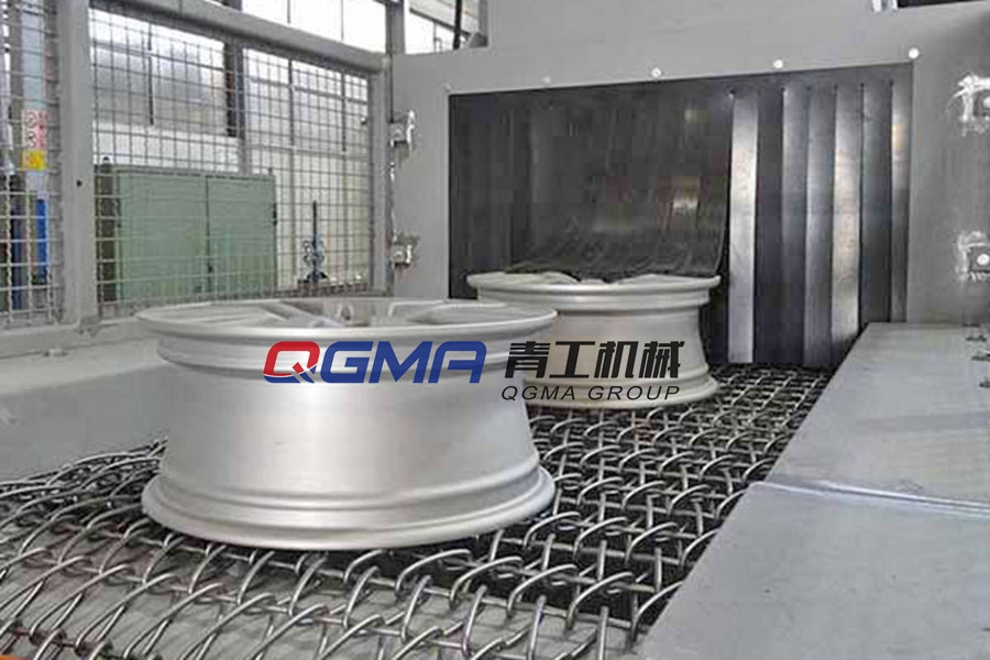 电动车轮毂网带式抛丸机 电动车轮毂网带式抛丸机