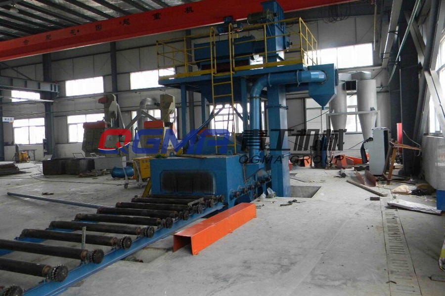 型材辊道通过式清理机